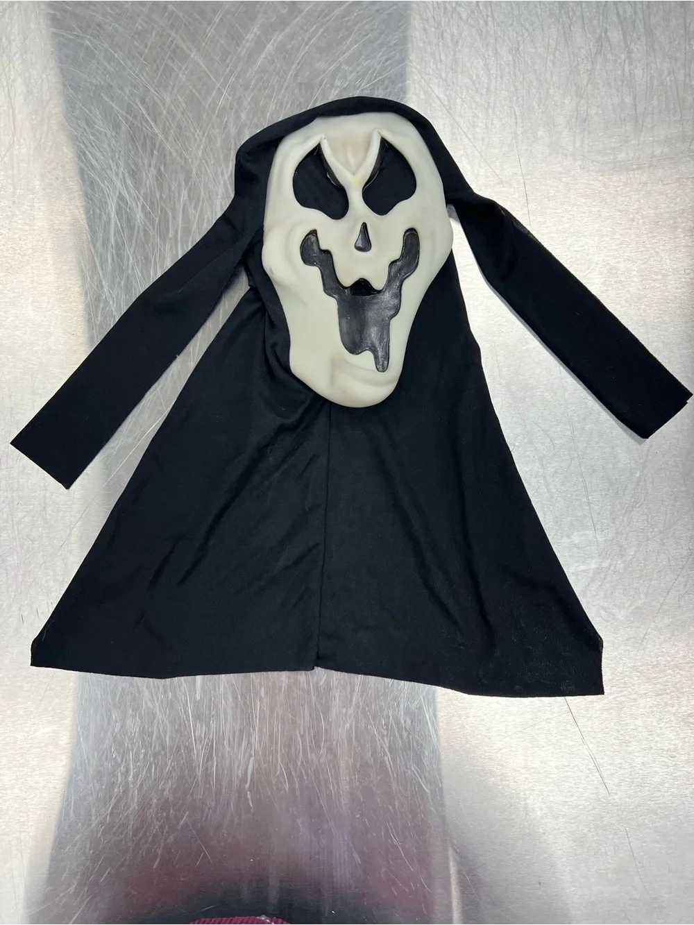 Fun World Vintage Easter Unlimited Black Ghost Mask Costume with White Face